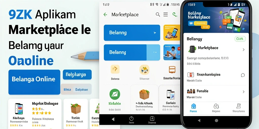 Tampilan antarmuka aplikasi <strong>9ZK</strong> yang menarik dan mudah digunakan untuk belanja online.