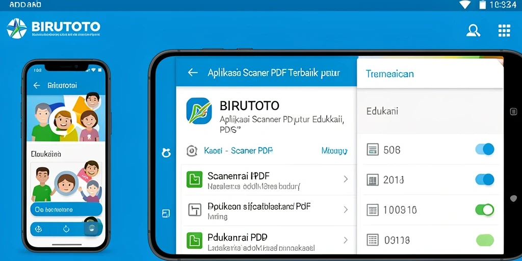 Antarmuka BIRUTOTO yang memudahkan pengguna dalam melakukan pemindaian.