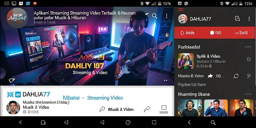 Tampilan antarmuka aplikasi DAHLIA77 yang menarik dan fungsional.