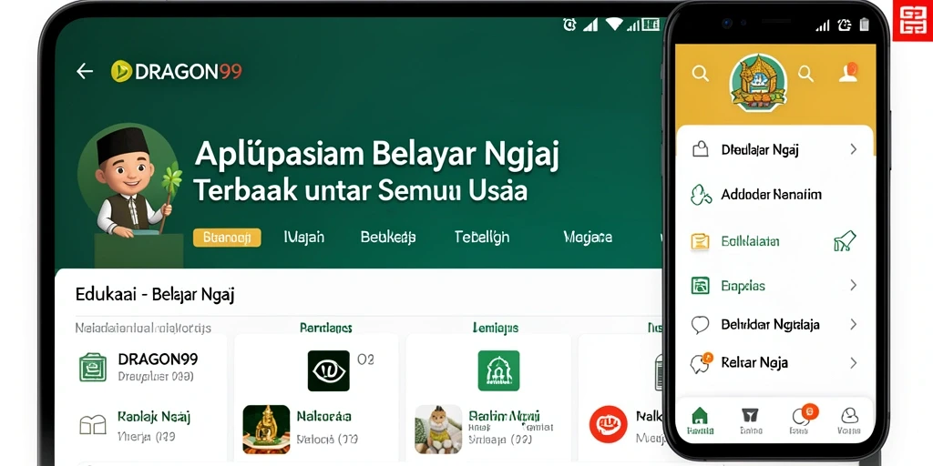 Tampilan antarmuka aplikasi DRAGON99 yang interaktif dan menarik.