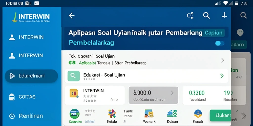 Tampilan antarmuka INTERWIN yang interaktif dan mudah digunakan.