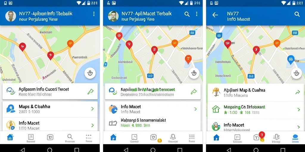 Tampilan antarmuka NV77 yang informatif dan mudah digunakan.